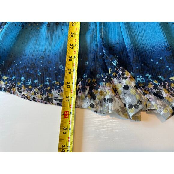 Coldwater Creek Chiffon Vest Duster Floral Sheer Open Front Lightweight Sz OS - Picture 7 of 7